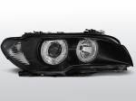 Přední světla černá s Angel Eyes BMW E46 Coupe
