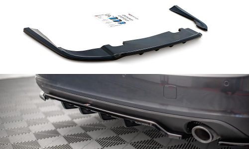 Zadní spoiler nárazníku Volvo V90 Mk2 s žebrováním