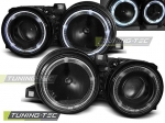 Přední světla s Angel Eyes BMW E30 black