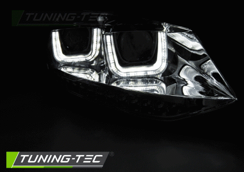 Přední světla U-LED BAR Volkswagen Polo 6R, černá
