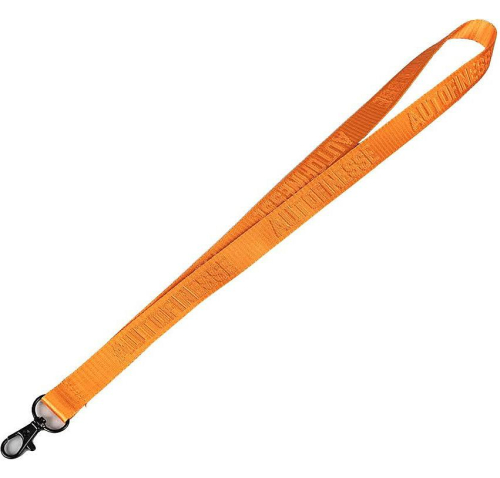 Auto Finesse Luxury Embossed Lanyard Long V2 Orange