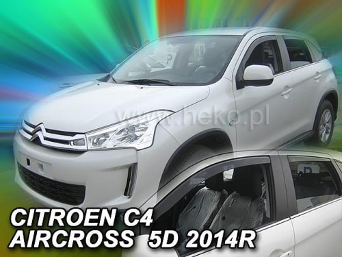 Deflektory-ofuky oken Citroen C4 Aircross + zadní