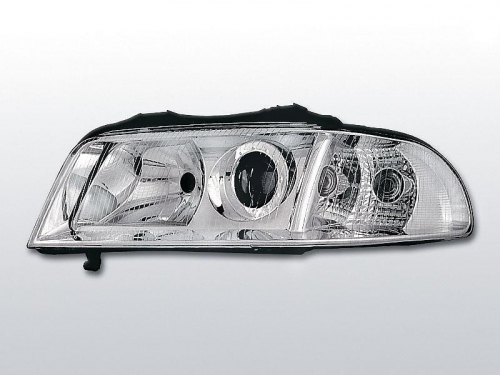 Přední světla Audi A4 chrom