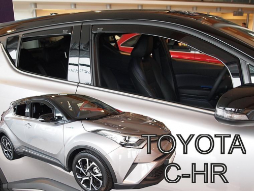 Deflektory-ofuky oken Toyota C-HR - přední+zadní