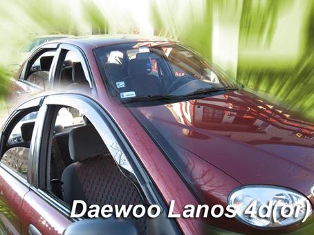 Deflektory-ofuky oken Daewoo Lanos 5dvéř. (+ zadní)