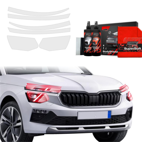 Ochranná folie GRIZZ na přední světlomety Skoda Kamiq