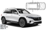 Sluneční clony CarShades Mercedes GLB-Class X247 - 2 ks
