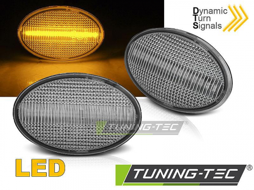 LED dynamické boční blinkry Opel Astra F / Corsa B / Corsa C, bílé provedení