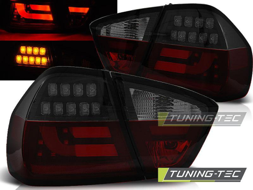 Zadní LED světla pro BMW E90 Sedan, červeno-černo-kouřové provedení