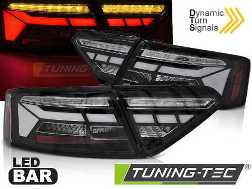 Zadní LED BAR světla Audi A5 dynamická - černé provedení