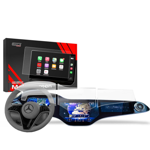 Matná folie na LCD display navigace Mercedes EQS