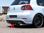 Zadní difuzor nárazníku R32 Volkswagen Golf V, 2 výřezy na výfuk