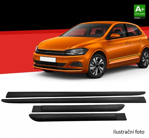 Plastové lišty dveří - venkovní Volkswagen Polo II 86C