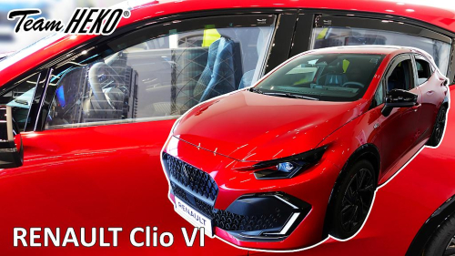 Deflektory-ofuky oken Renault Clio VI + zadní