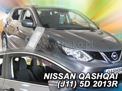 Deflektory-ofuky oken Nissan Qashqai II 5-dvéř.