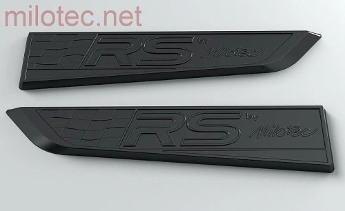 Emblém RS by Milotec Škoda Fabia III/IV / Octavia IV / Superb III/IV / Scala / Kodiaq / Karoq / Kamiq