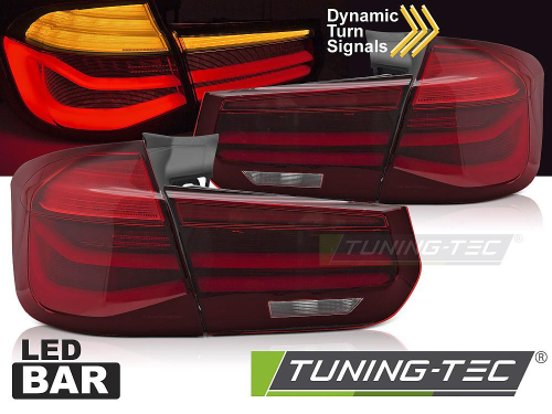 Zadní LED BAR světla pro BMW F31 / F31 LCI s dynamickým blinkrem - červené provedení