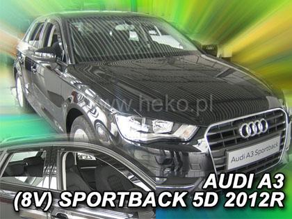 Deflektory-ofuky oken Audi A3 sportback 5dvéř. + zadní