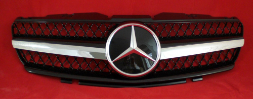 Sportovní maska s logem Mercedes SL Class R230, černá-chrom
