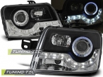 Přední světla černá Devil Eyes Fiat Panda