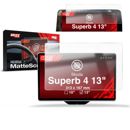 Matná folie na LCD display navigace Škoda Superb 4