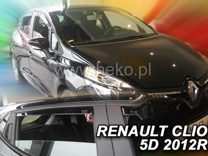 Deflektory-ofuky oken Renault Clio IV 5D + zadní
