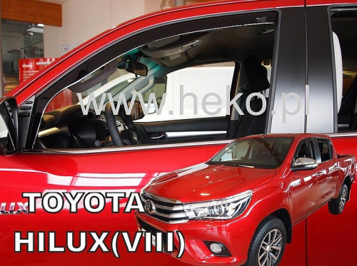 Deflektory-ofuky oken Toyota Hilux VIII