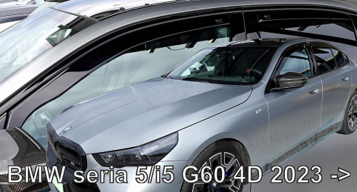 Deflektory-ofuky oken BMW G60 Combi 4dvéř. (+ zadní)
