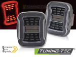 Zadní LED světla s dynamickým blinkrem pro Jeep Wrangler YJ / TJ, čiré provedení