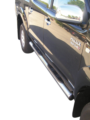Nerez boční nášlapy se stupátky Toyota HiLux double cab