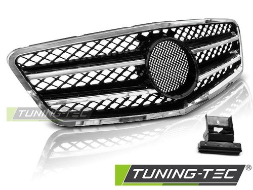 Sportovní maska Mercedes C Class W204, černá chrom