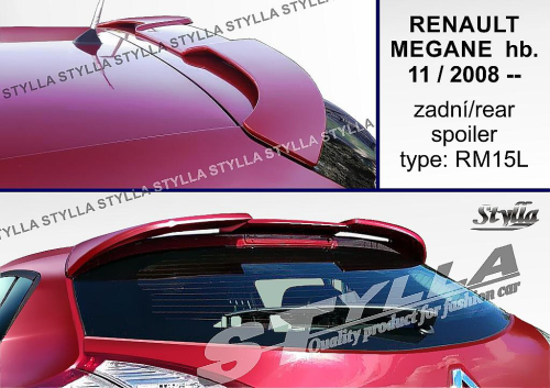 Stříška - střešní spoiler Renault Megane III htb 
