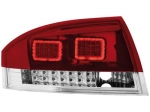 Zadní čirá LED světla Audi TT červené
