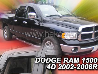 Deflektory-ofuky oken Dodge Ram 1500 4D + zadní