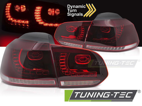 Zadní LED světla Volkswagen Golf (VI) Hatchback s dynamickým blikačem, červeno-bílé provedení