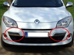 Kryty předního nárazníku Renault Megane III