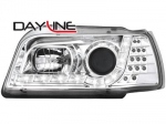 Přední světla Devil Eyes s LED blinkrem Renault Clio