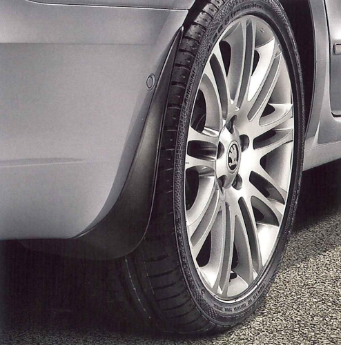 Lapače nečistot - zástěrky Škoda Superb II - zadní, originál
