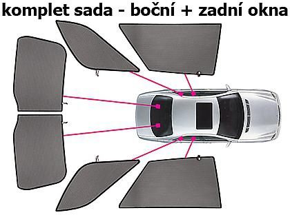 Sluneční clony CarShades FIAT Multipla, 5-dvéř.