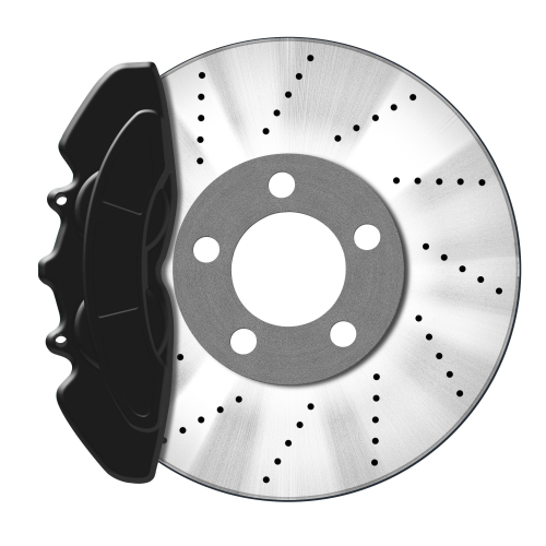 Barva na brzdové třmeny - sada - černá/ červená 