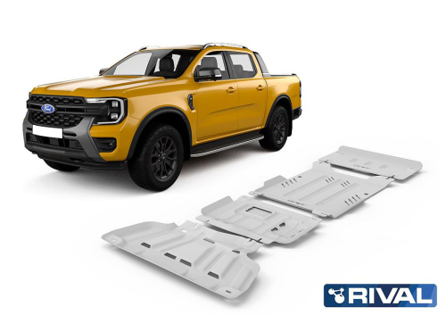 sada ALU krytů podvozku Ford Ranger II (P703) - motor, radiator, převodovka a rozdělovací převodovka