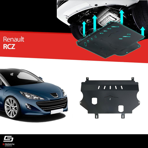 Ocelový kryt pod motor (2mm) Peugeot RCZ