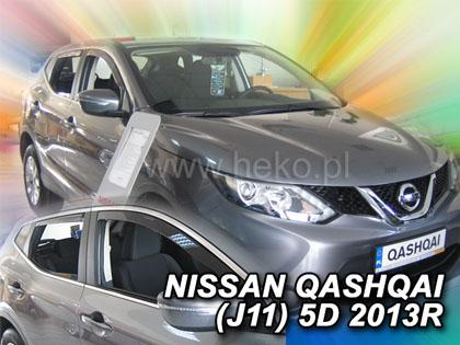 Deflektory-ofuky oken Nissan Qashqai II 5-dvéř. + zadní