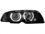 Přední světla s Angel Eyes BMW E46