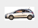 Lišty dveří Opel Corsa D - 3dvéř.