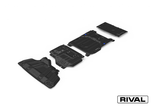 sada ocelových krytů podvozku Ford Ranger II (P703) - motor, radiator, převodovka a rozdělovací převodovka