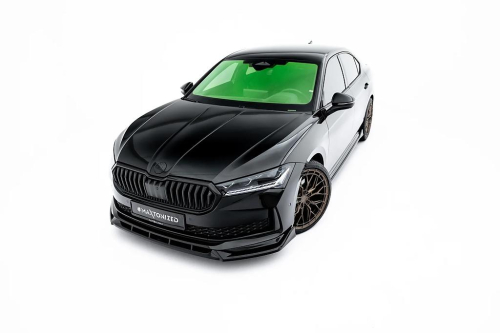 MAXTON spoiler - splitter předního nárazníku V.2 verze pro Škoda Superb Sportline Mk4