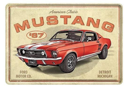 Retro pohlednice - Ford Mustang GT 1967 10x14,5cm