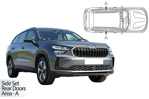 Sluneční clony CarShades Škoda Kodiaq - boční