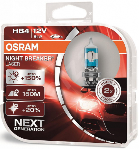 Autožárovky Osram Nightbreaker Laser Next Generation HB4 55W